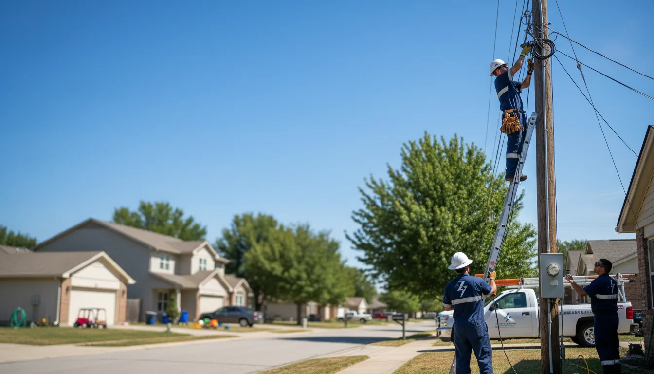 Residential electrician providing installation services in Marietta, OH